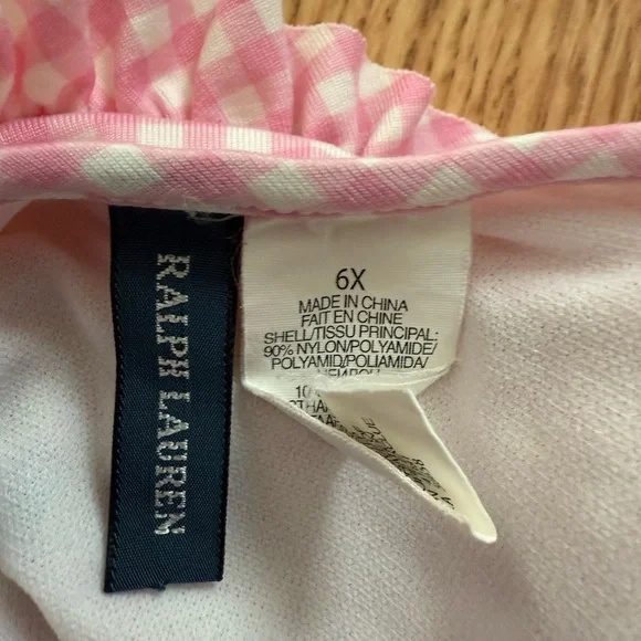 Ralph Lauren Pink and Blue One Piece Swimsuit - Picture 3 of 3